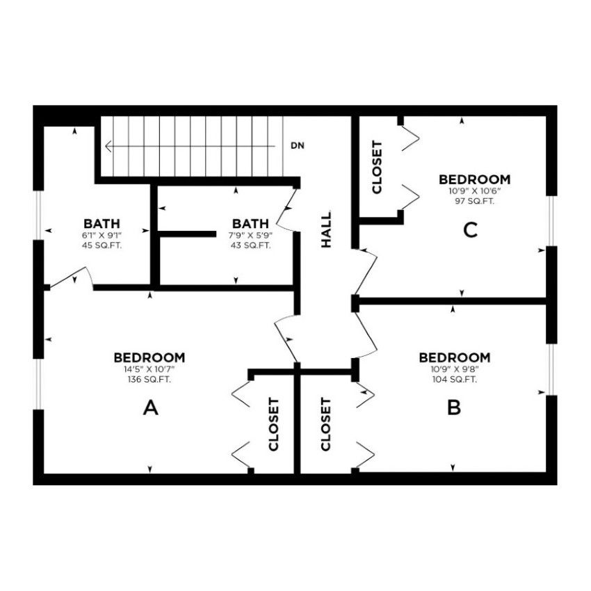 Floor Plan: 3rd Floor